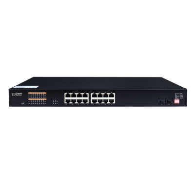 Commercial Unmanaged 16 Port PoE+ Switch