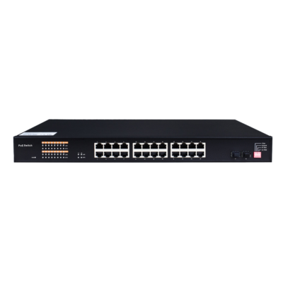 Commercial Unmanaged 24 Port PoE+ Switch