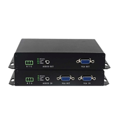 Fiber to VGA KVM Media Converter (Pair)