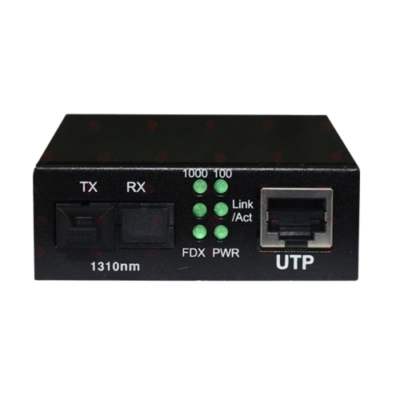 Fiber to Ethernet Dual Power Media Converter